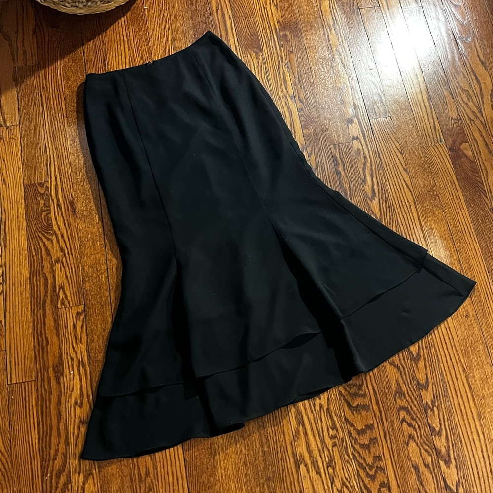 Adrianna Papell Black High Low Skirt